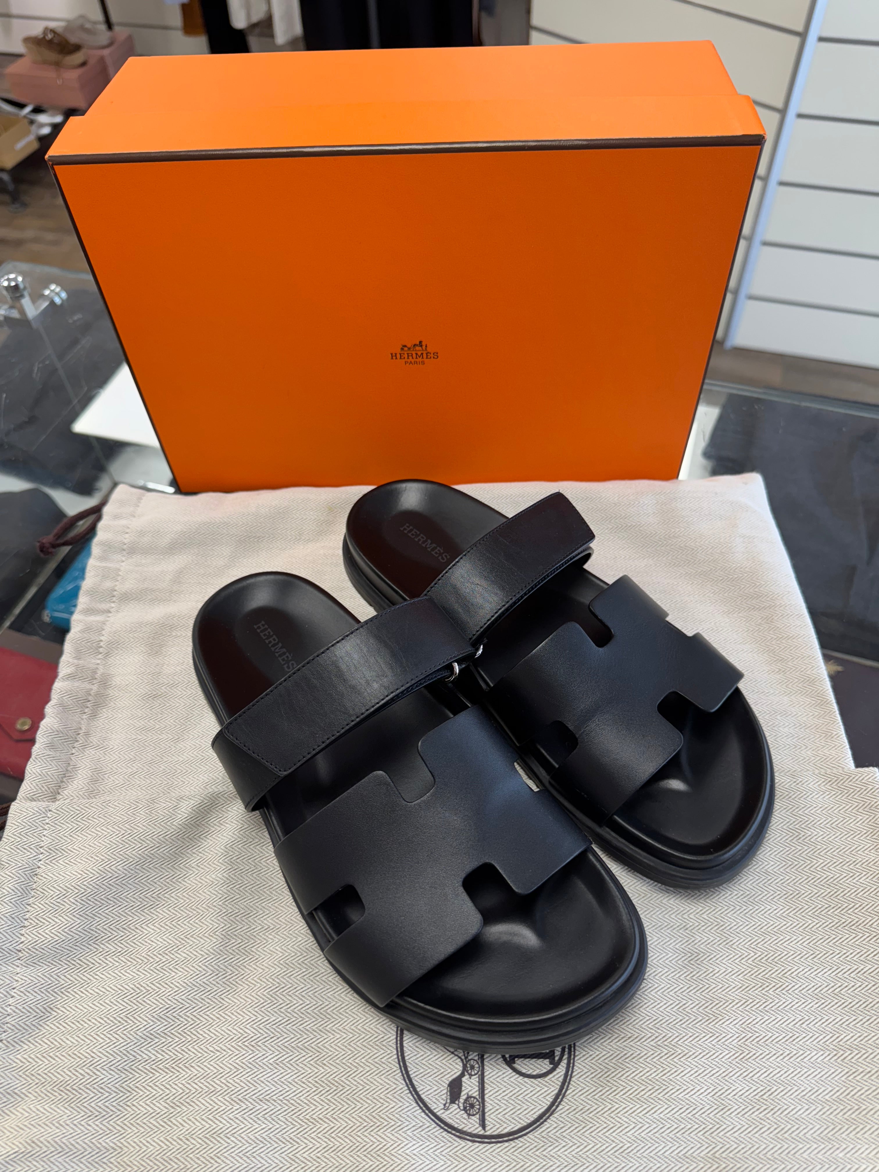 Hermès Chypre Noir T40