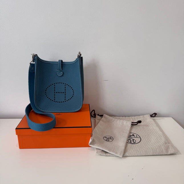 Sac Hermès Evelyne 16 Bleu Jean