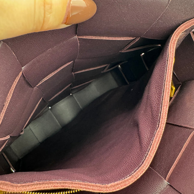 Sac Bottega Veneta Cassette vertical prune