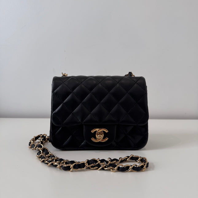 Sac Chanel Mini Square Timeless noir