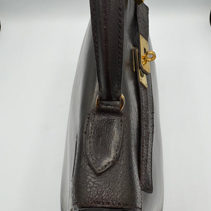 Sac Hermès Kelly 32 vintage marron