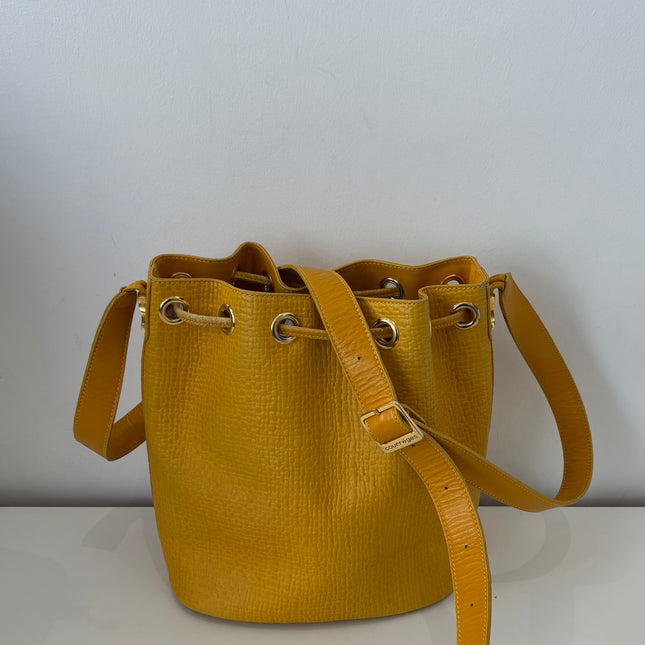 Sac Courrèges seau vintage Jaune
