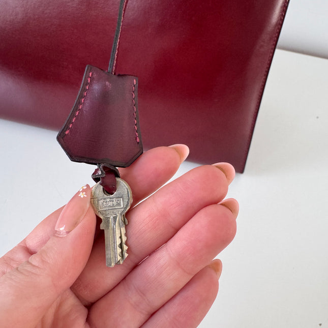 Sac Hermès Kelly 32 box Bordeaux
