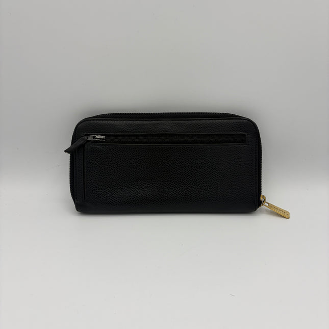 Portefeuille Chanel CC cuir grainé