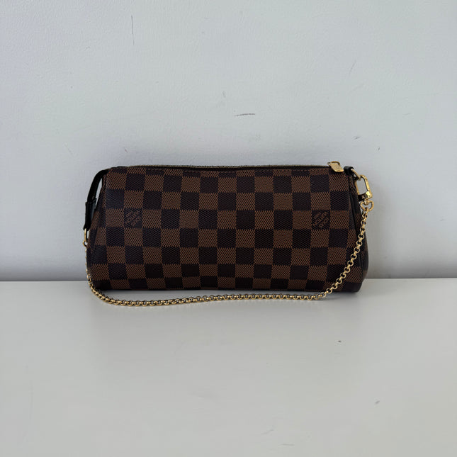 Sac pochette Eva damier ébène