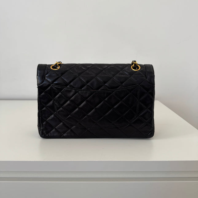 Sac Chanel vintage Fermoir bicolore noir