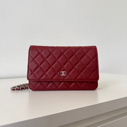 Sac Chanel Wallet on Chain Rouge Éteint
