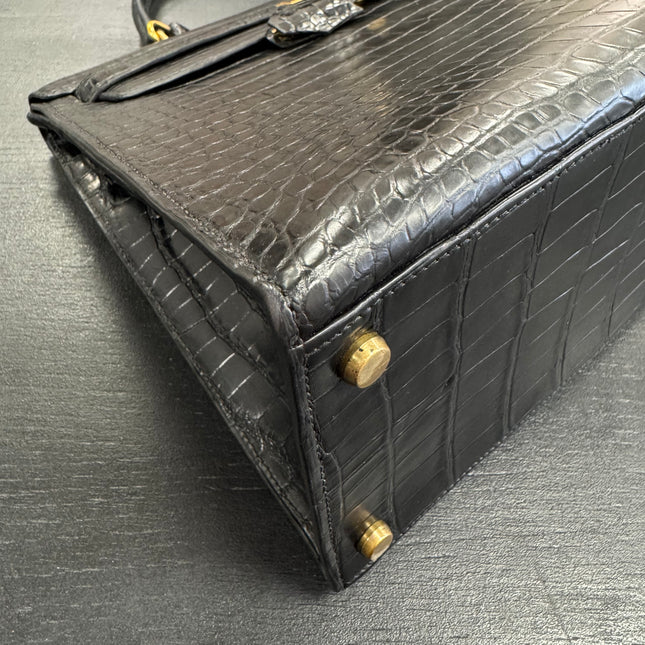 Sac Kelly 35 Hermès Cuir Croco