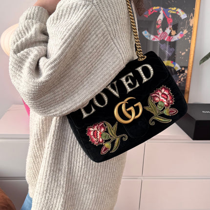 Sac Gucci Grand Marmont Velours Loved
