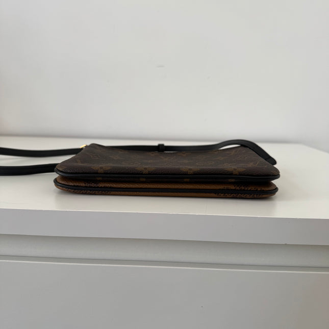 Sac pochette double zip Louis Vuitton reverse