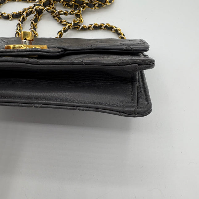 Sac Chanel Timeless mini vintage gris souris
