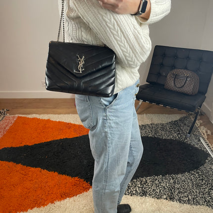 Sac Saint Laurent Loulou small bijouterie argent