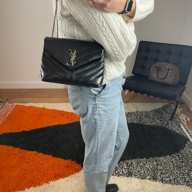 Sac Saint Laurent Loulou small bijouterie argent