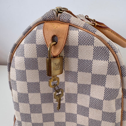 Sac Louis Vuitton Speedy 30 damier azur