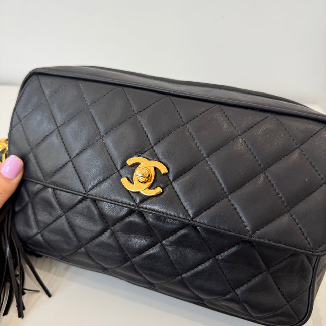Sac Chanel caméra noir vintage