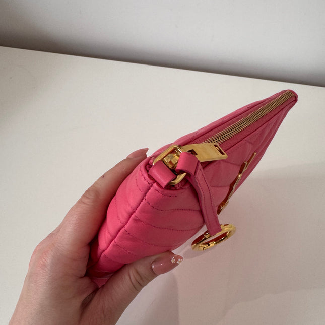 Pochette rose saint Laurent new jolie