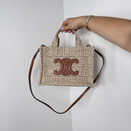 Sac Celine Cabas Thais beige