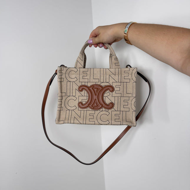 Sac Celine Cabas Thais beige