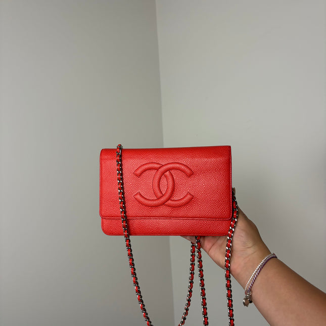 Sac Chanel Wallet on chain Corail