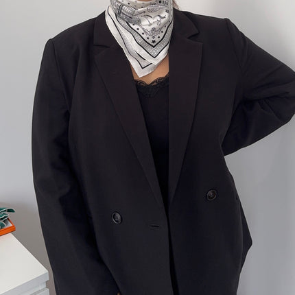 Bandana 55 Hermès Paris Station Blanc