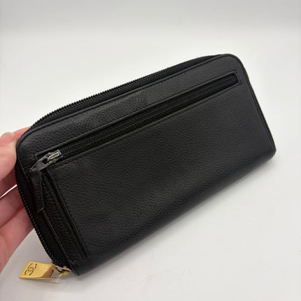 Portefeuille Chanel CC cuir grainé