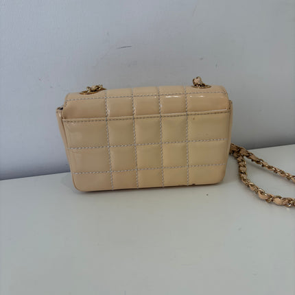 Sac Chanel Mini East West Chocolate Bar Beige