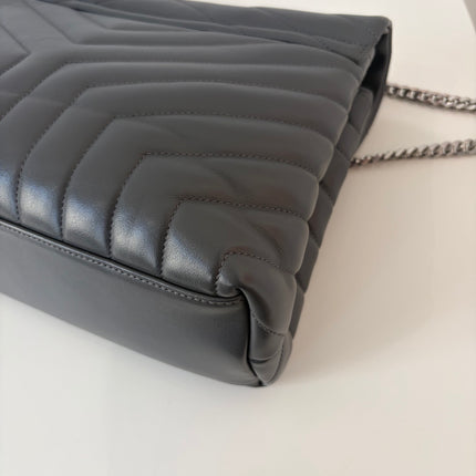 Sac Saint Laurent Loulou Medium Gris foncé
