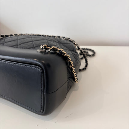 Sac à dos Chanel Gabrielle cuir noir