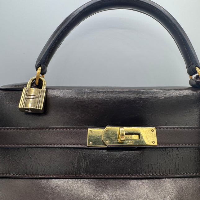 Sac Kelly 32 Hermès Chocolat
