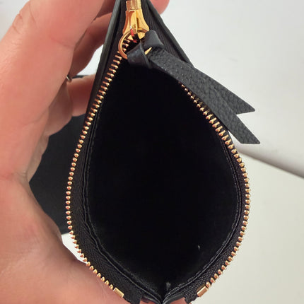 Portefeuille Louis Vuitton Victorine Cuir Empreinte Noir