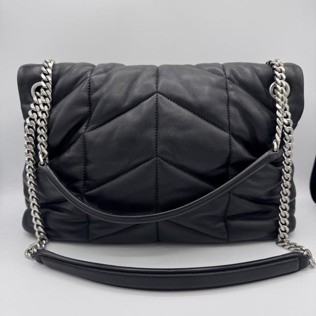 Sac Saint Laurent Puffer Large Noir