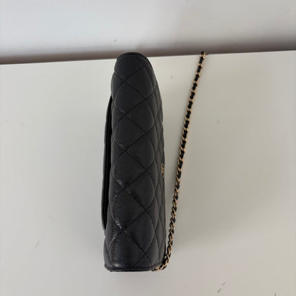 Sac Chanel Wallet on chain cuir caviar Noir