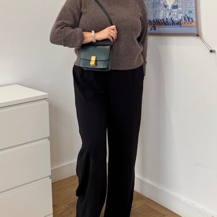 Sac Celine small Classic box vert sapin