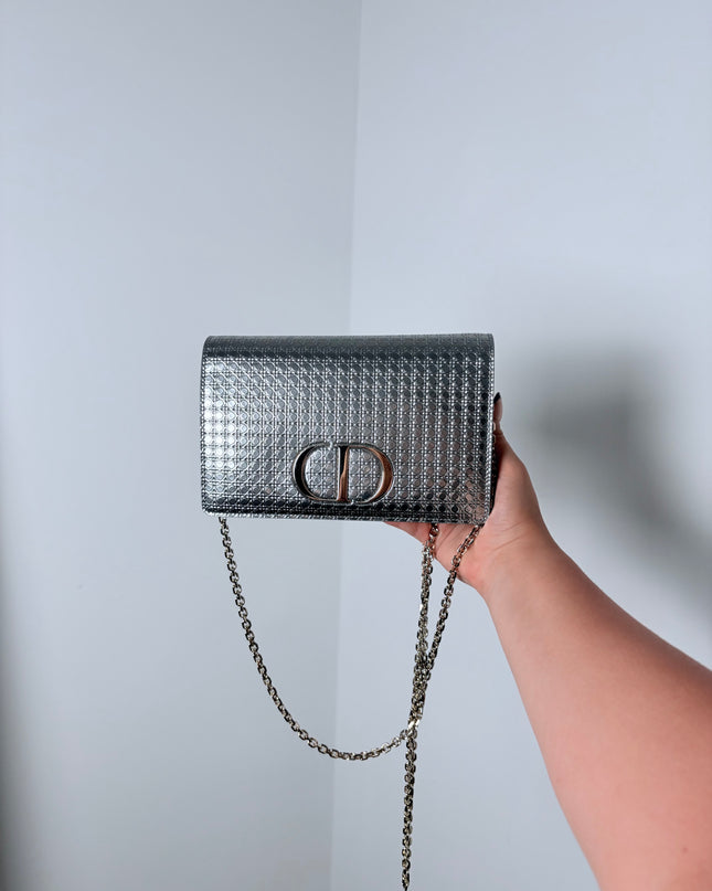 Sac Dior 30 Montaigne argenté