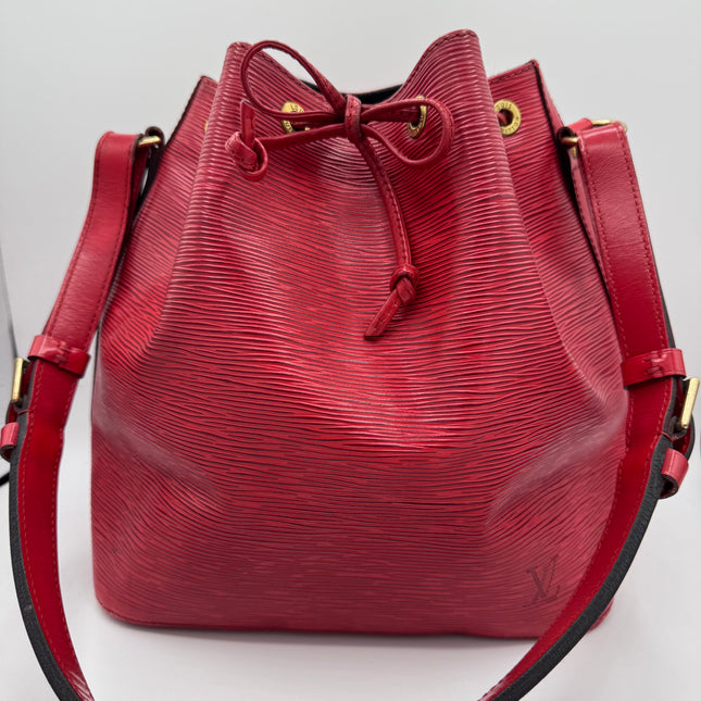 Sac Louis Vuitton Noé PM Épi Rouge