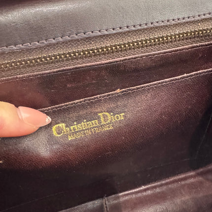 Sac Dior Vintage lézard marron