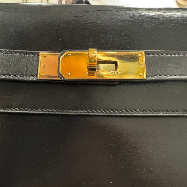 Kelly 32 Hermès Box Noir