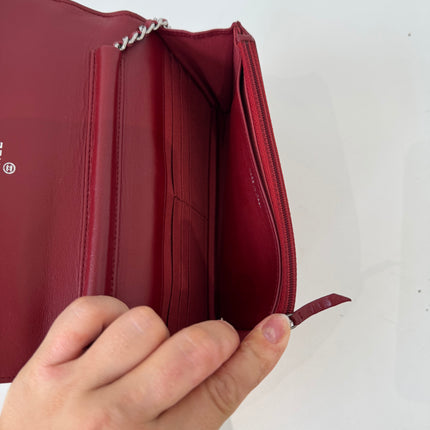 Sac Chanel Wallet on Chain Rouge Éteint