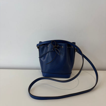 Sac Louis Vuitton Nano Noé Cuir Épi Marine