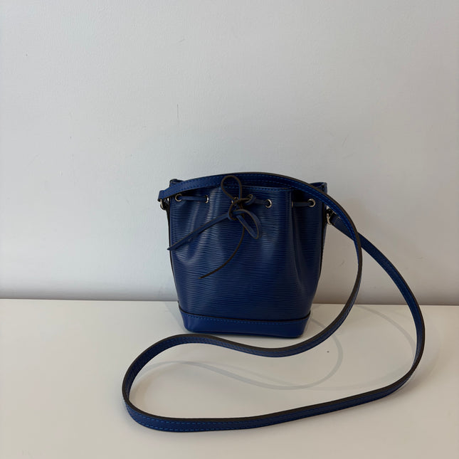 Sac Louis Vuitton Nano Noé Cuir Épi Marine