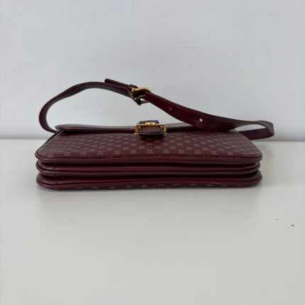 Sac Celine Bordeaux macadam bandoulière
