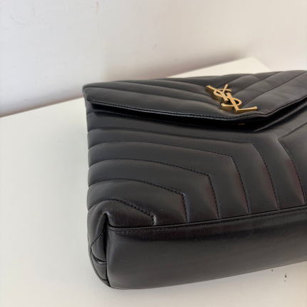 Sac Saint Laurent Loulou médium noir