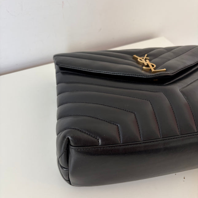 Sac Saint Laurent Loulou médium noir