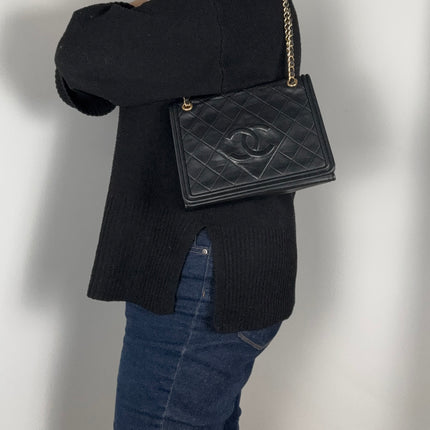 Sac Chanel Single flap Vintage Noir