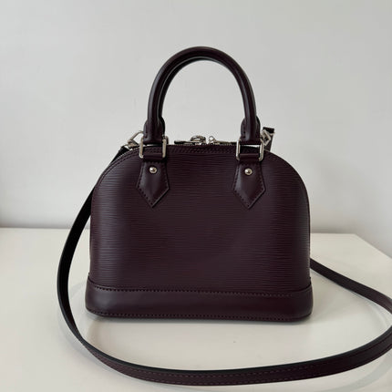 Sac Louis Vuitton BB Alma Cuir Épi Prune