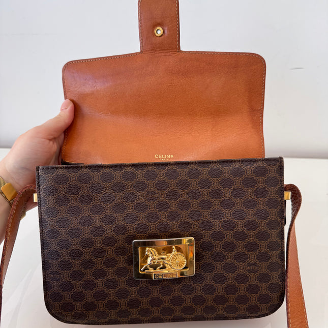 Sac Céline macadam fermoir calèche