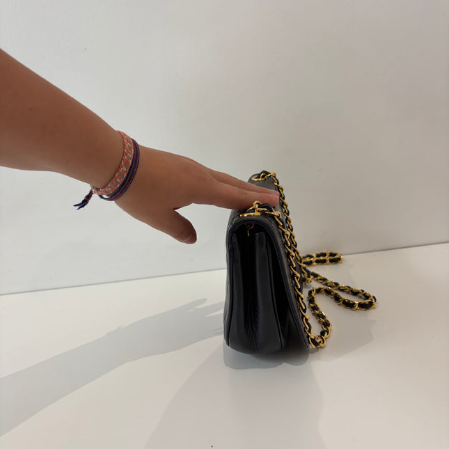 Sac Chanel marine vintage bandoulière