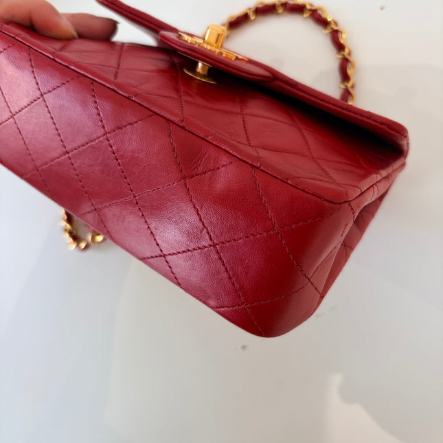 Sac Chanel Timeless Mini Square Rouge