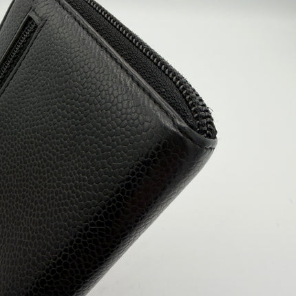 Portefeuille Chanel CC cuir grainé