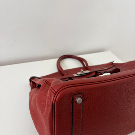 Sac Hermès Birkin 35 rouge H